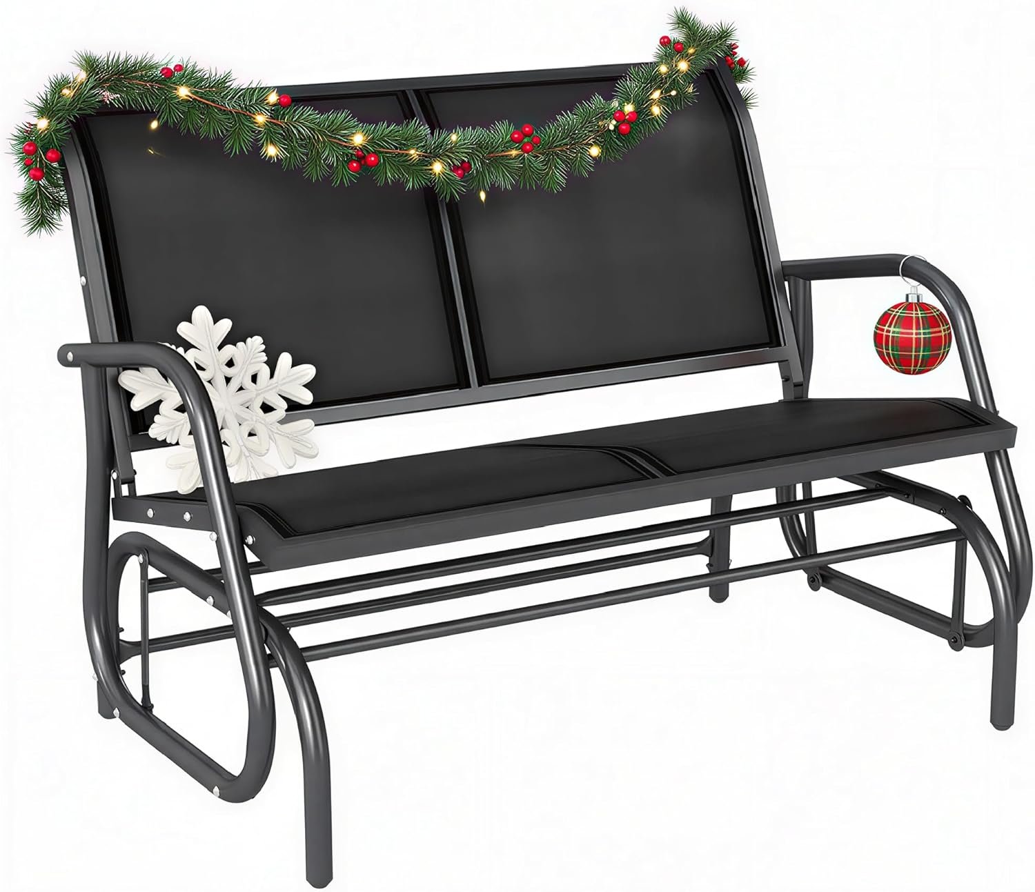 Doubles the Comfort: 2-Person Outdoor Swing Glider