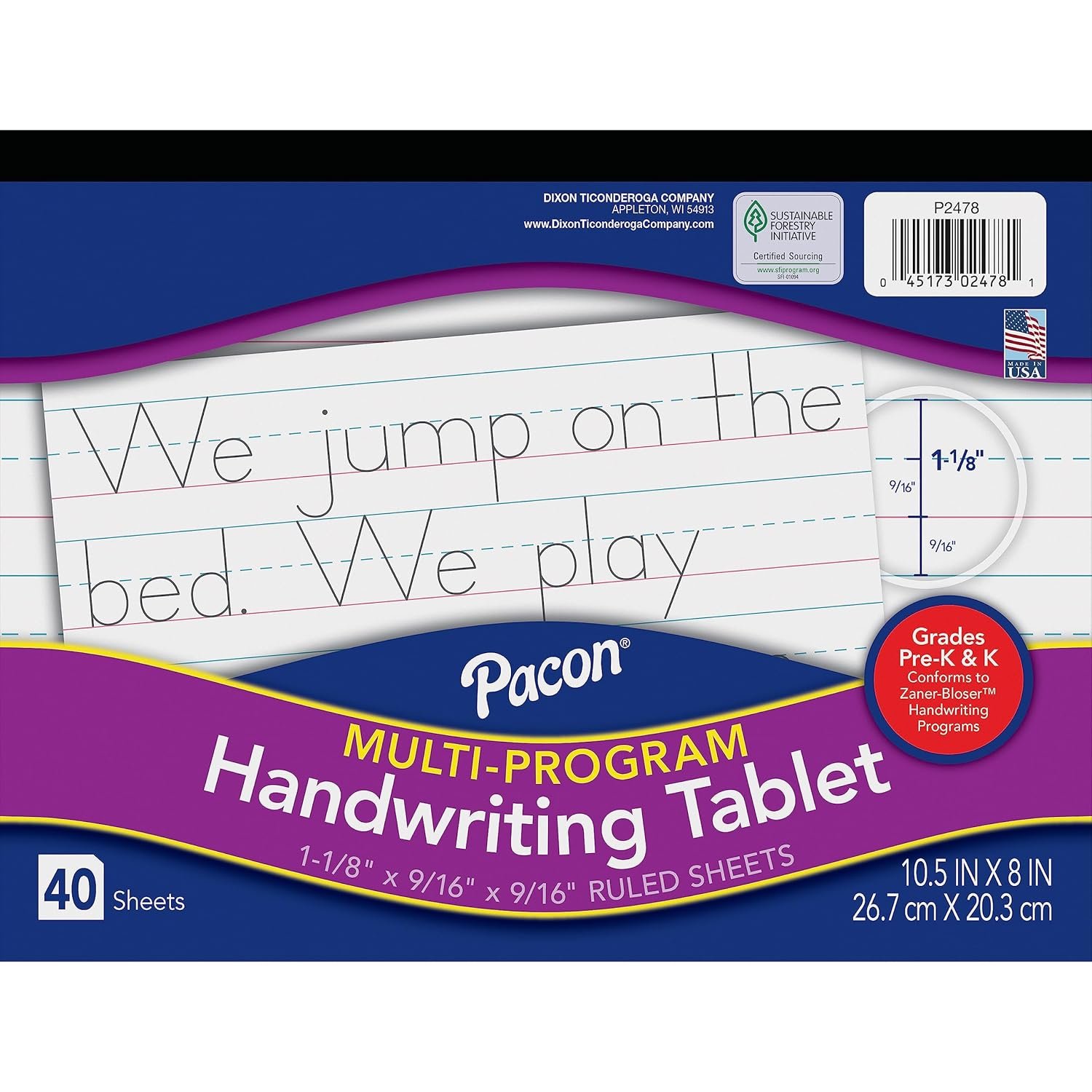 Pacon Zaner-Bloser Handwriting Paper for Kids
