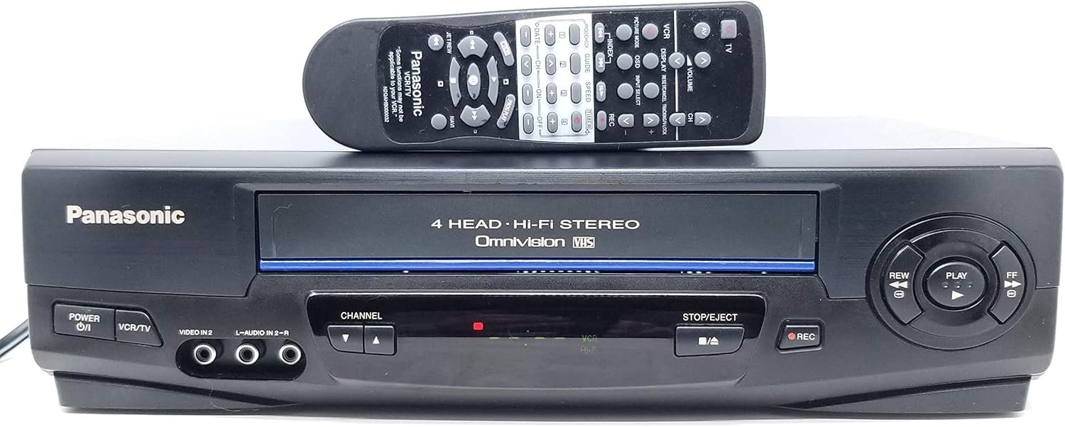 Reliable 4-Head VCR with Hi-Fi Stereo Recording