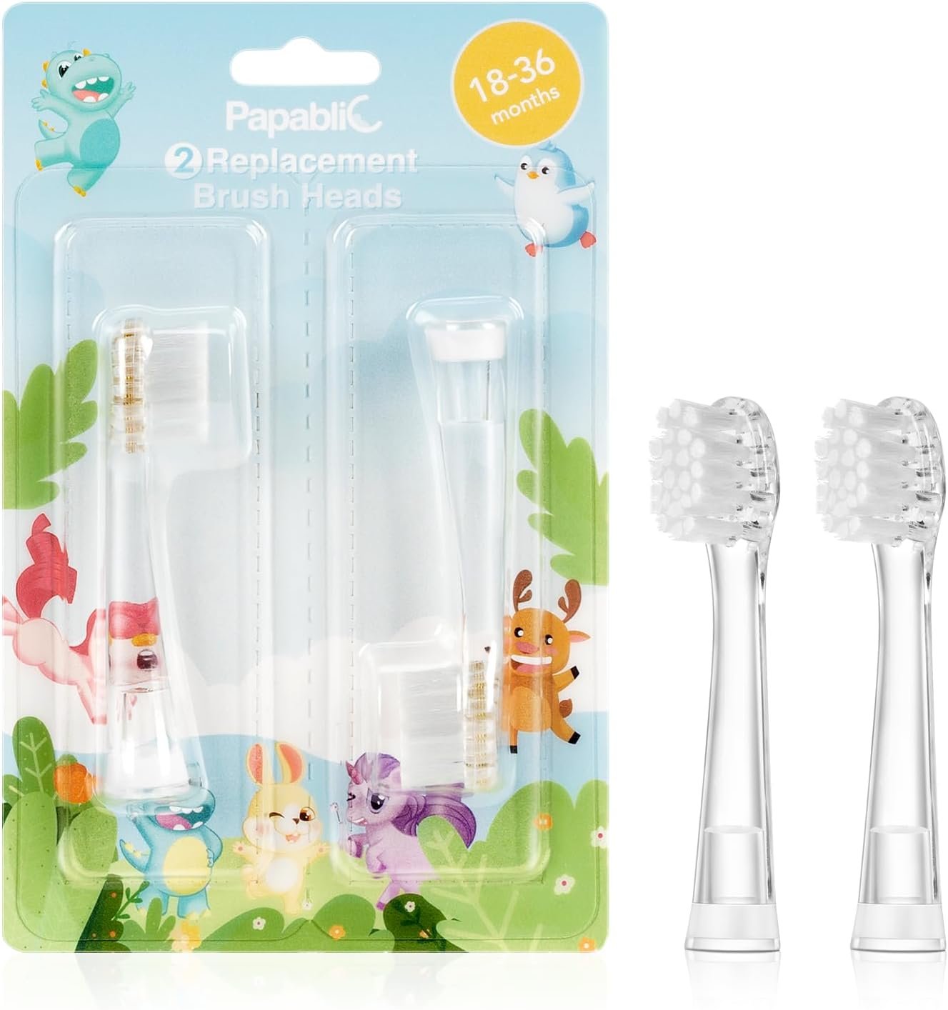Papablic Toothbrush Heads: Fun Dental Care for Toddlers