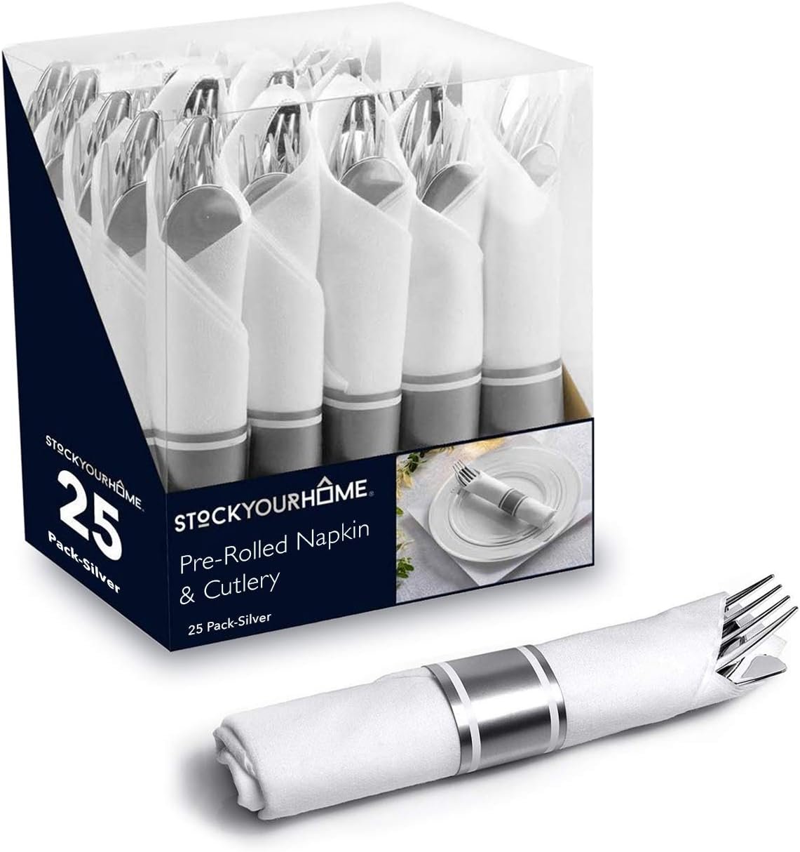 Party-Ready Cutlery: Pre-Wrapped & Elegant