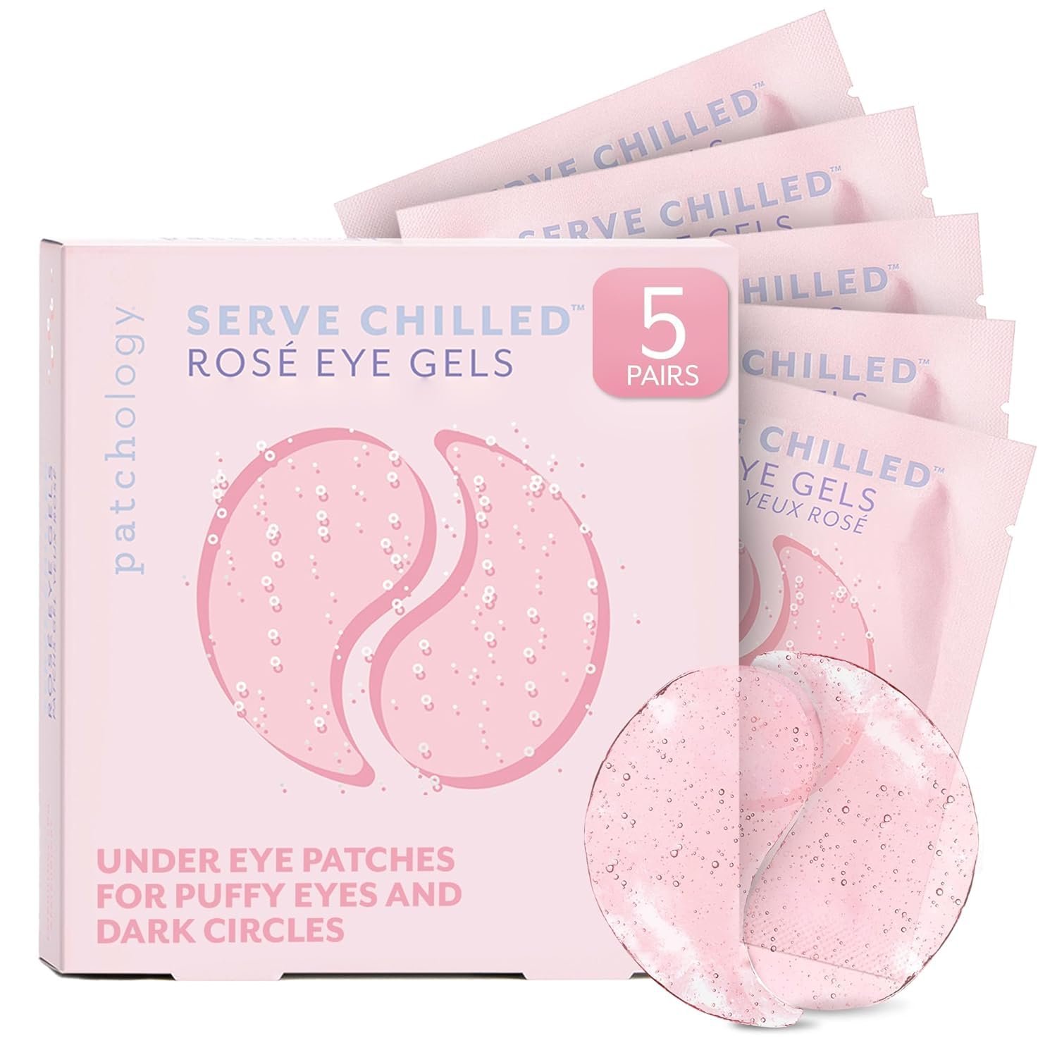 Hydrating Rosé Under Eye Patches for Refreshing Skin