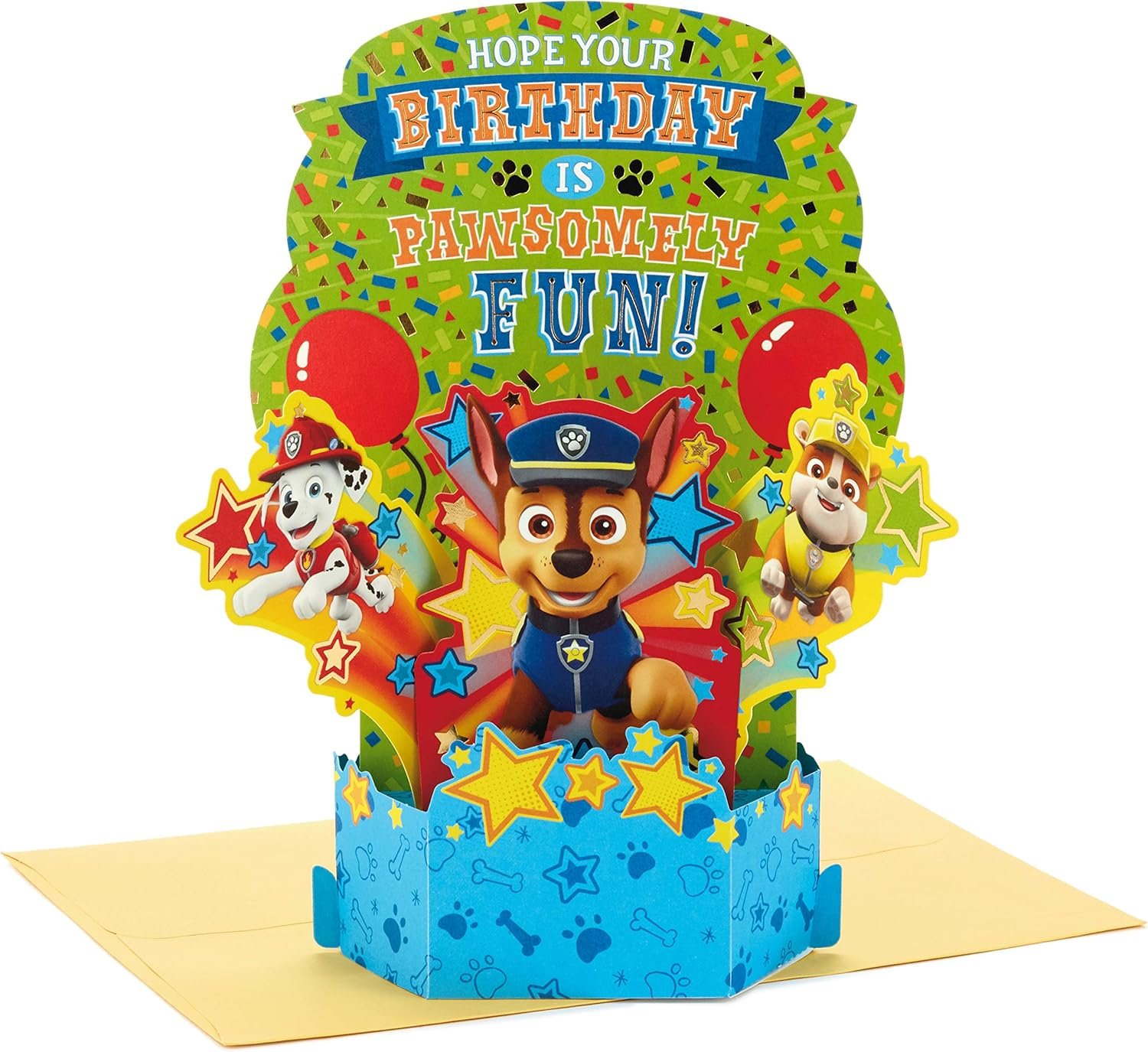 Paw Patrol Pop-Up Birthday Card: Make Their Special Day Extraordinary!