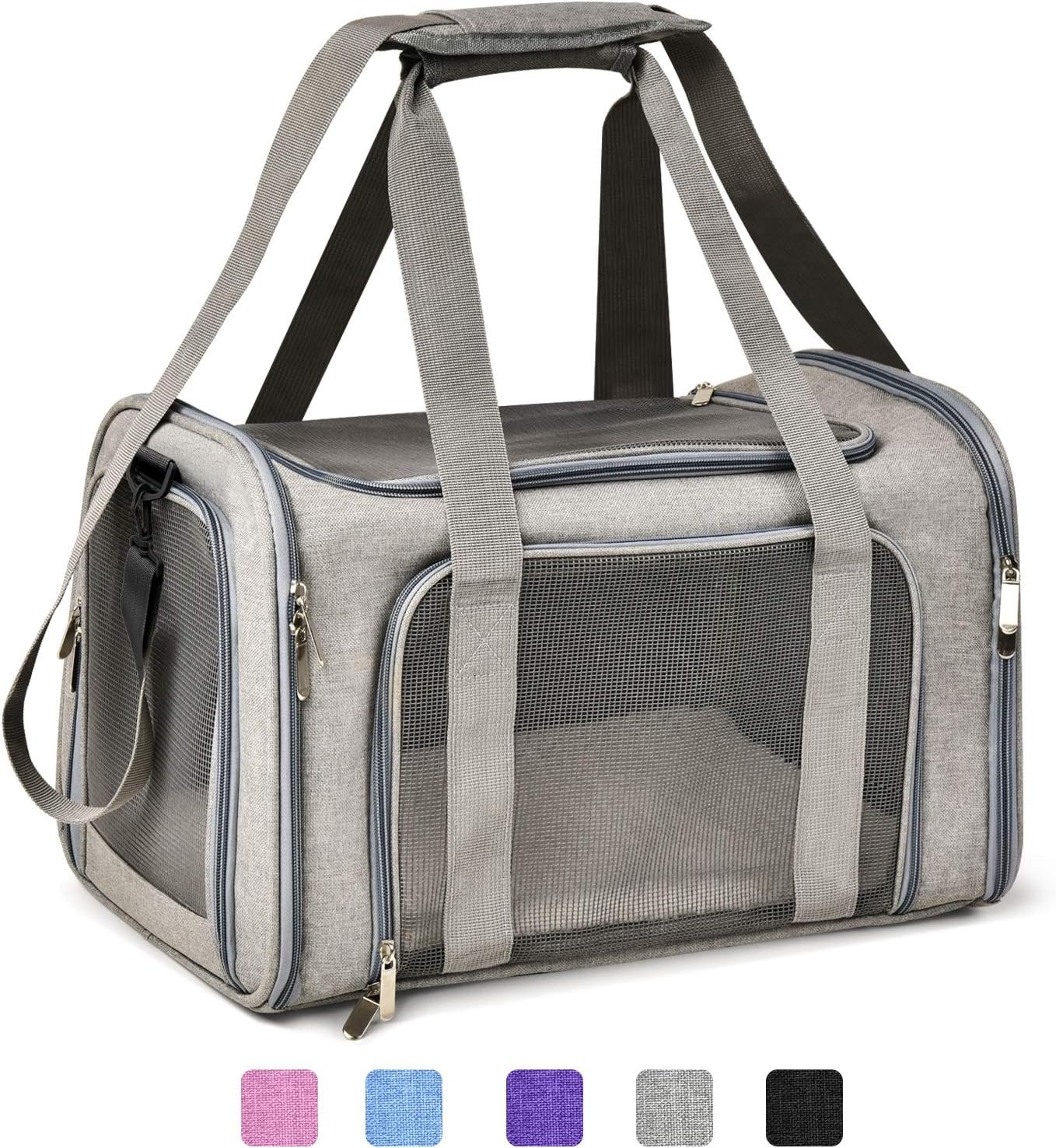 Pet Carrier for Safe Air Travel with Small & Medium Pets