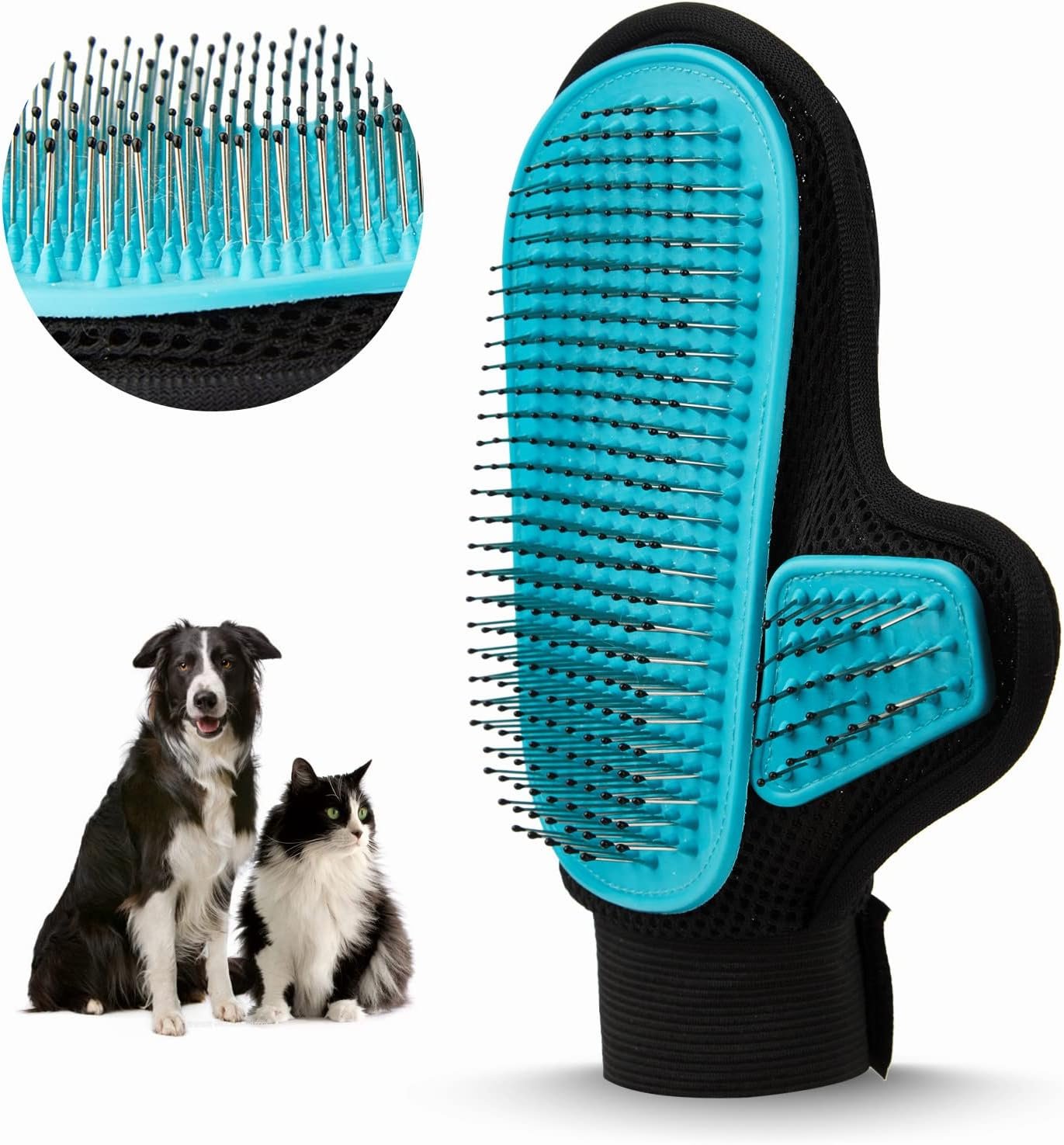 Gentle Pet Grooming Glove: Massage & Deshed Your Furry Friend
