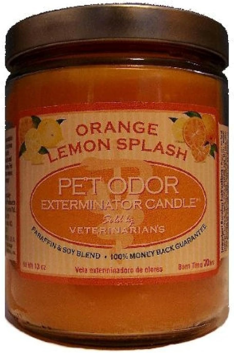 Neutralize Pet Odors Naturally with Orange Lemon Candle