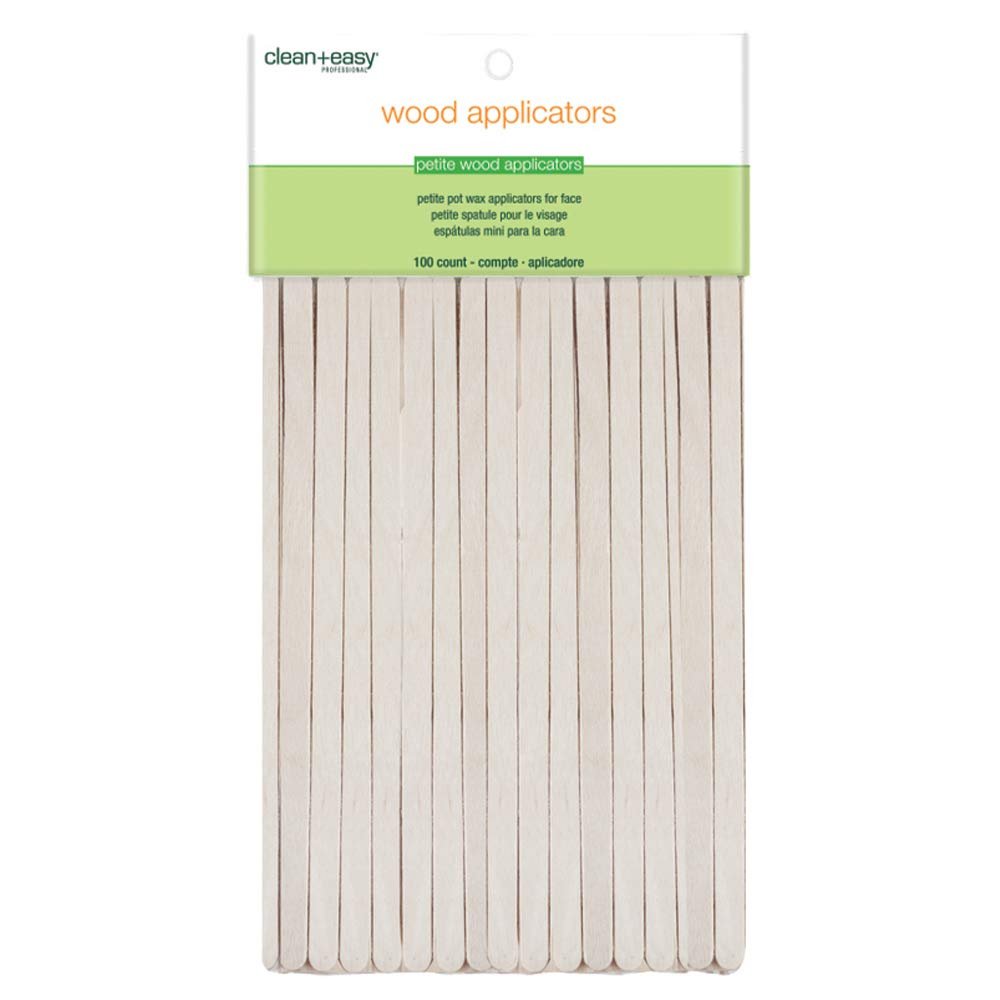 Petite Wooden Wax Applicators - 100 Count for Precise Hair Removal
