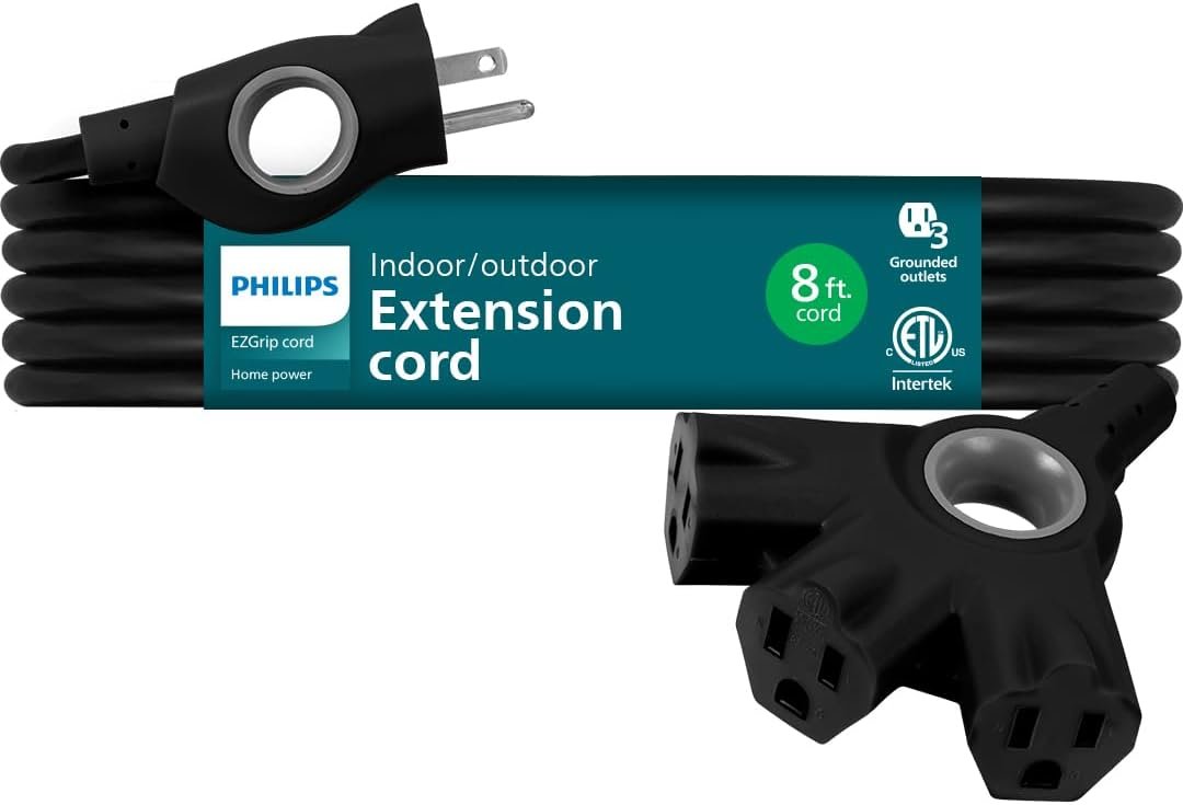 Power Up Anywhere with Philips EZGrip Extension Cord