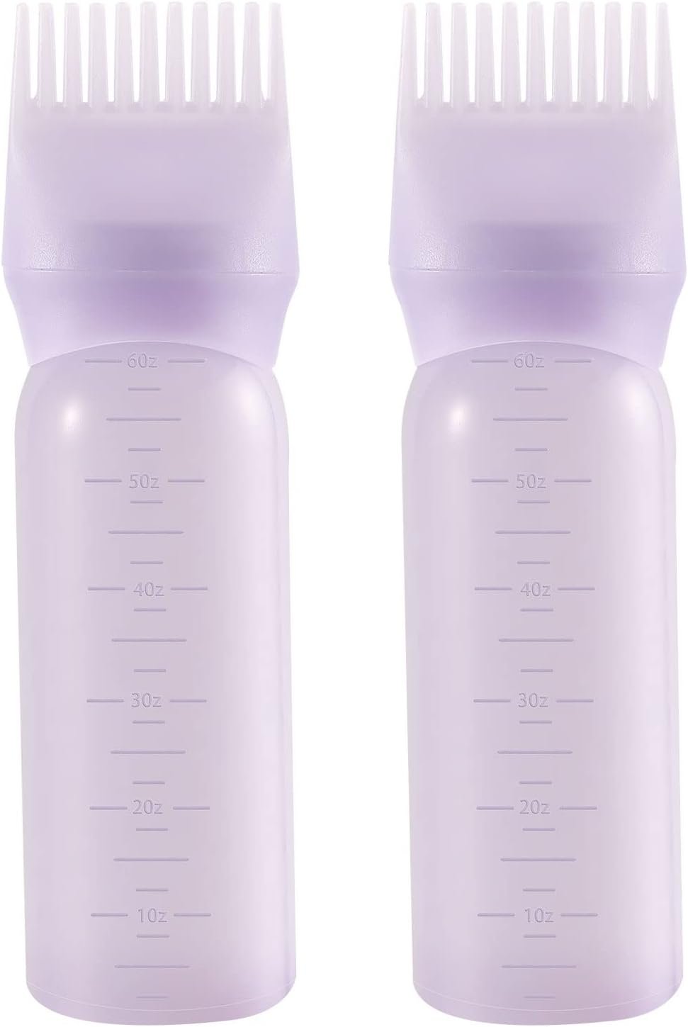 Pimoys 6 Oz Hair Oil Applicator Bottle - 2 Pack