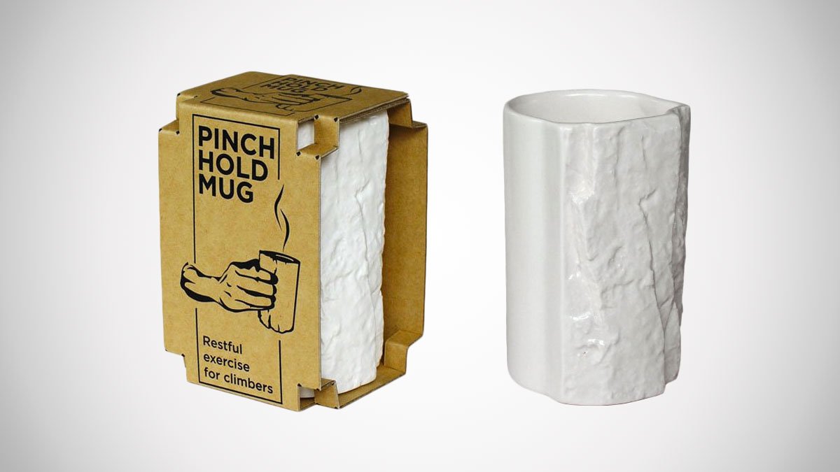 Pinch Hold Rock Climber's Mug