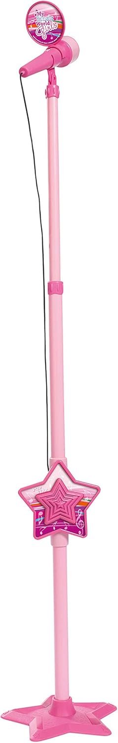 Pink Adjustable Mic Stand for Little Singers