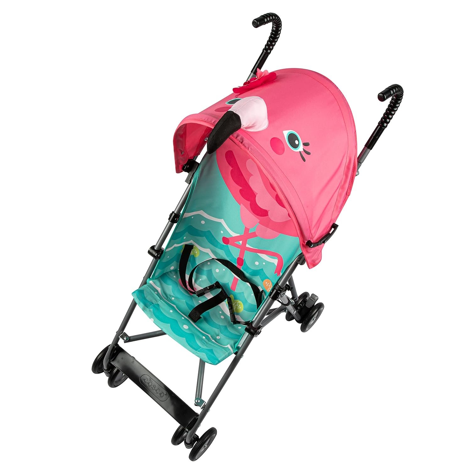 Pink Flamingo Stroller: Compact Fold, Easy Storage