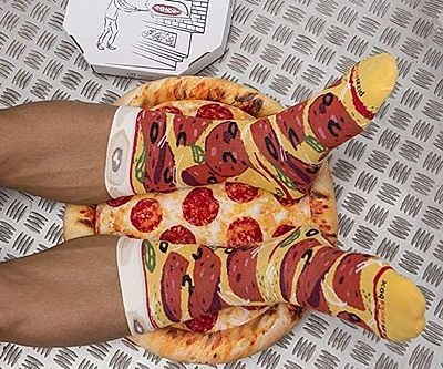 Pizza Socks in a Box
