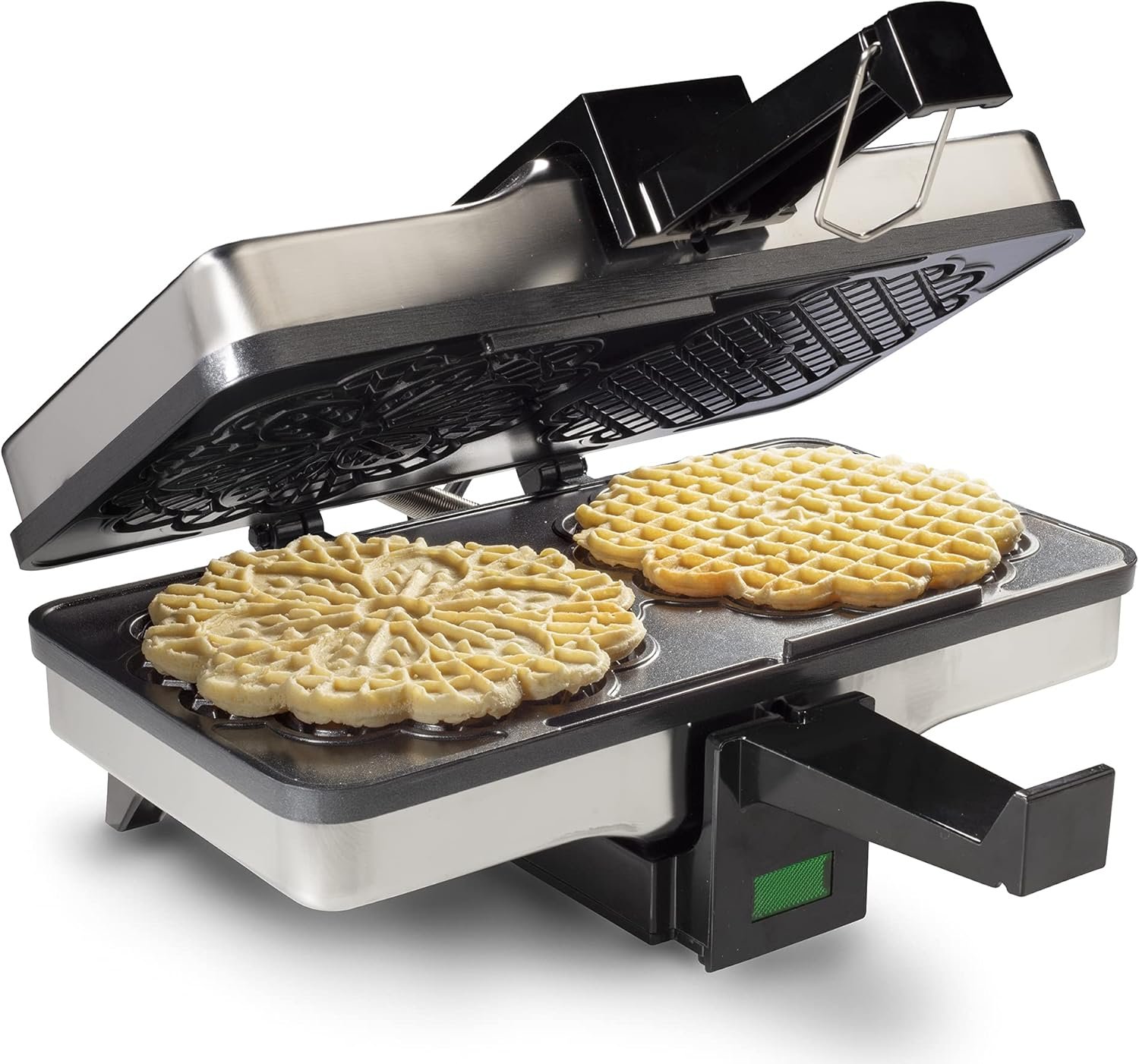 Authentic Italian Pizzelle Maker - Bake Two Perfect Cookies at Once