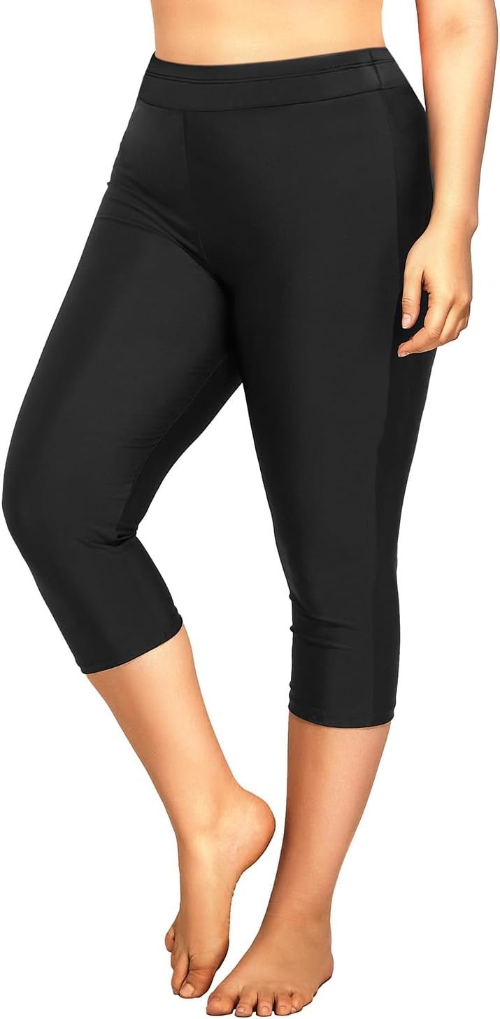 Sun-Ready Swim Pants with Tummy Control - UPF 50+ Protection