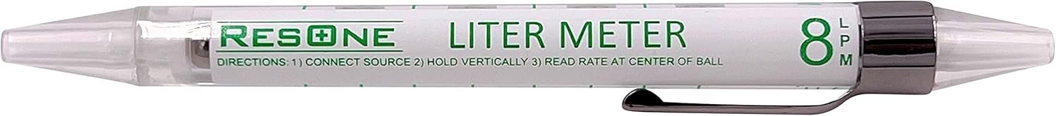 Pocket Oxygen Flow Meter Pen – Measures Up to 8 LPM