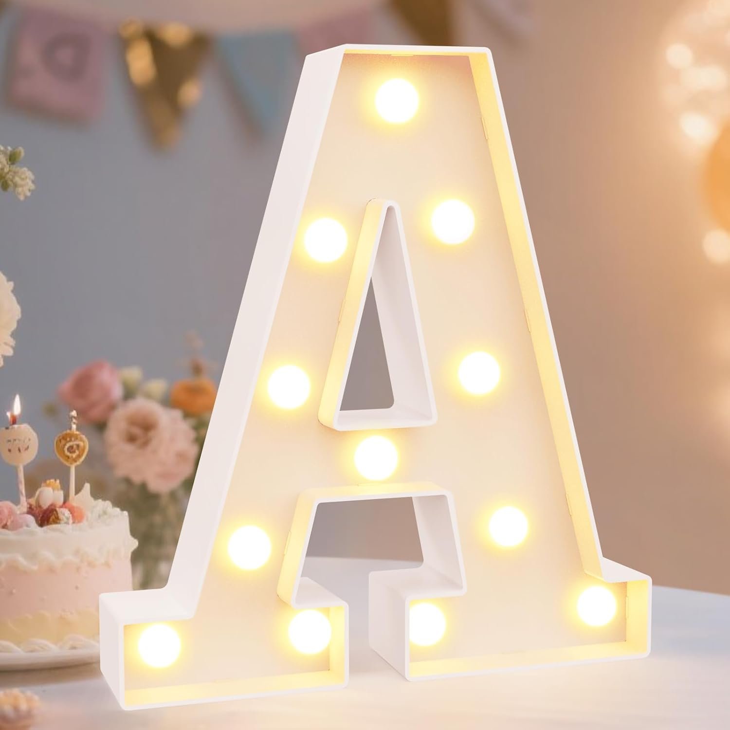 Pooqla LED Marquee Letter Lights for Parties