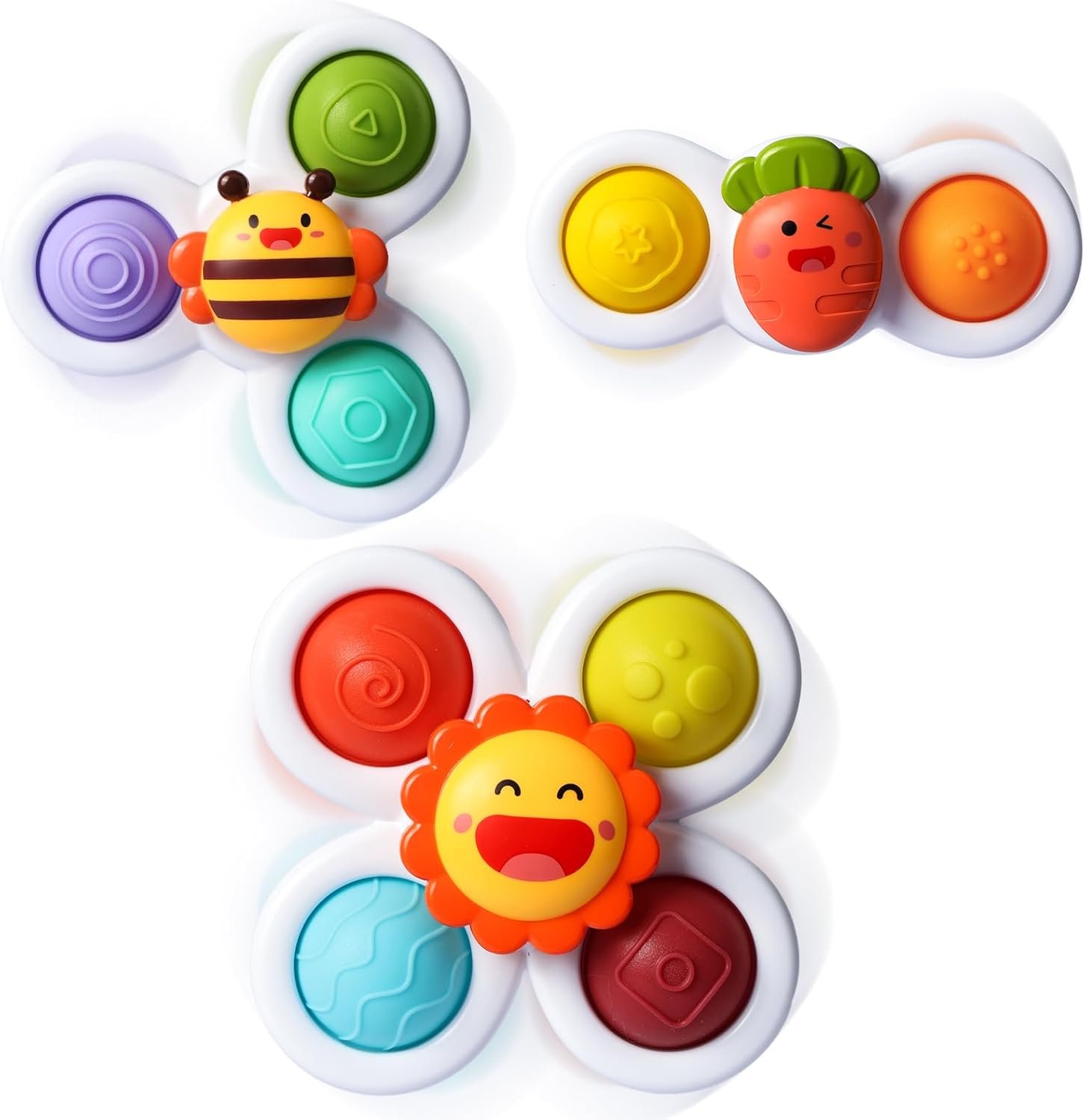 Fun Pop Suction Cup Spinner Toys for Toddlers