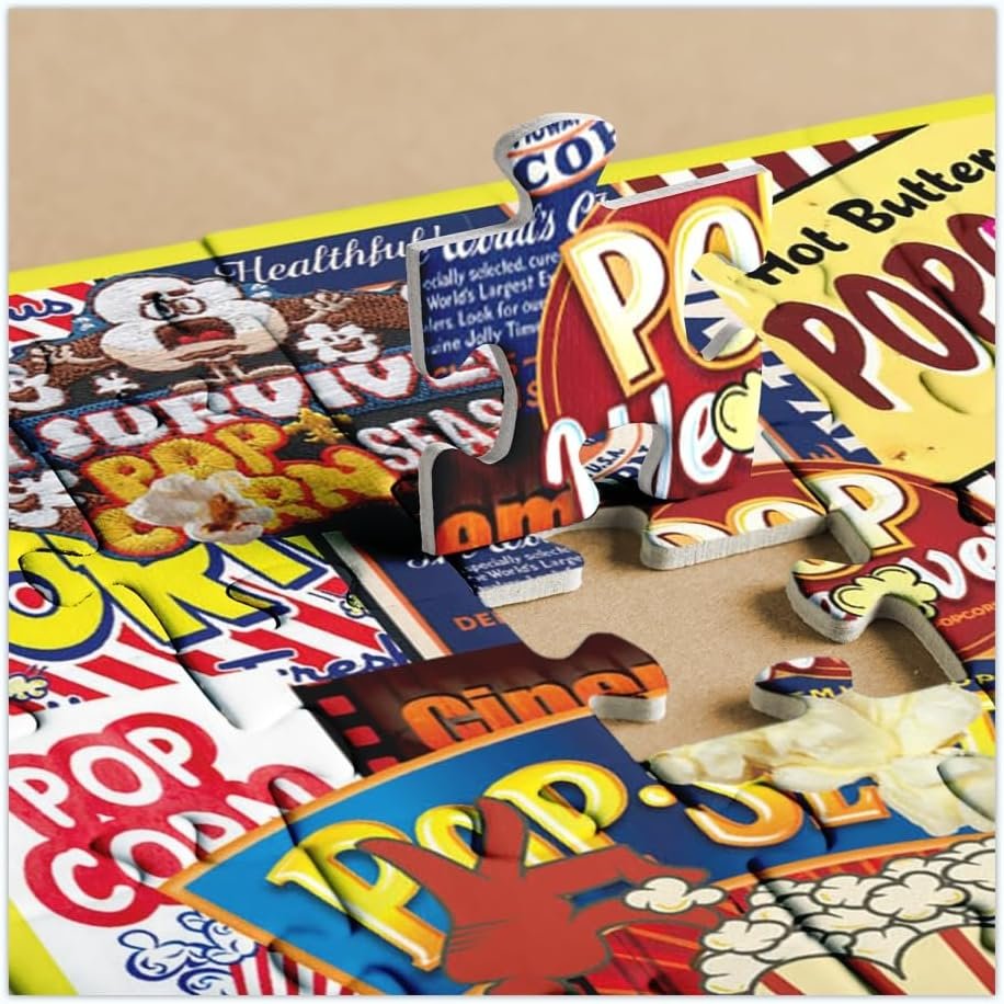 Delicious Popcorn Jigsaw Puzzle for Adults