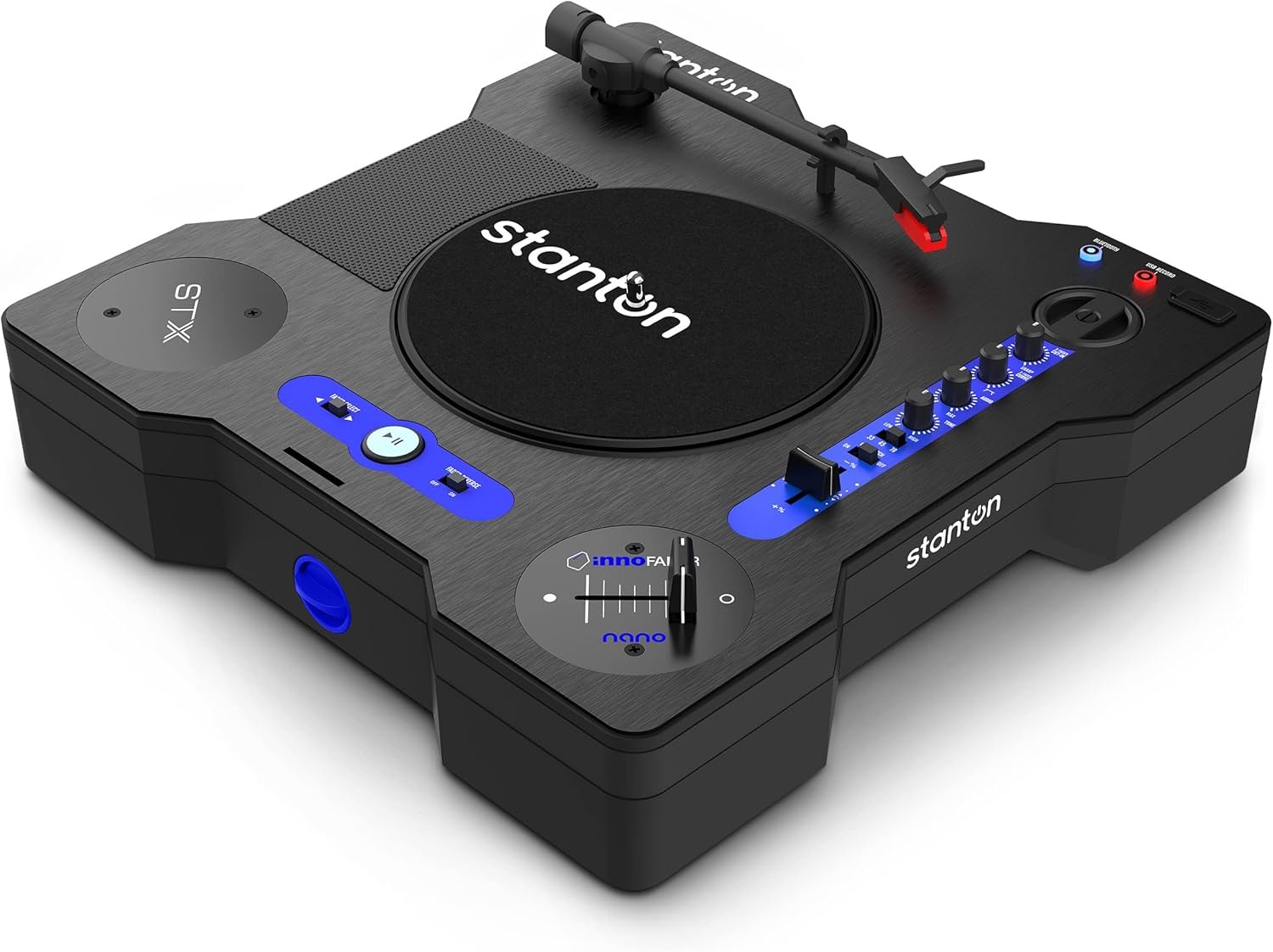 Portable Turntable with Ultra-Precise Crossfader for Scratch DJs
