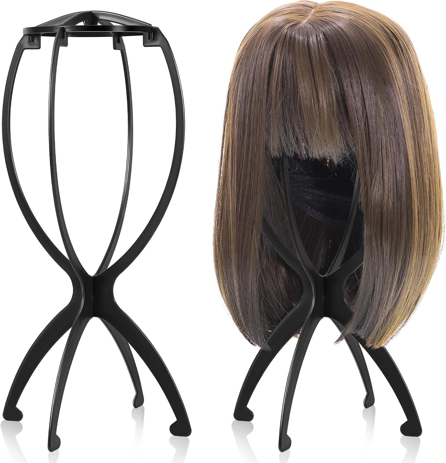 Portable Wig Stand Set for Stylish Travelers