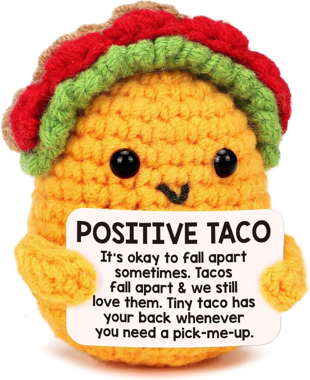 Positive Crochet Taco - Heartfelt Gift for All Occasions