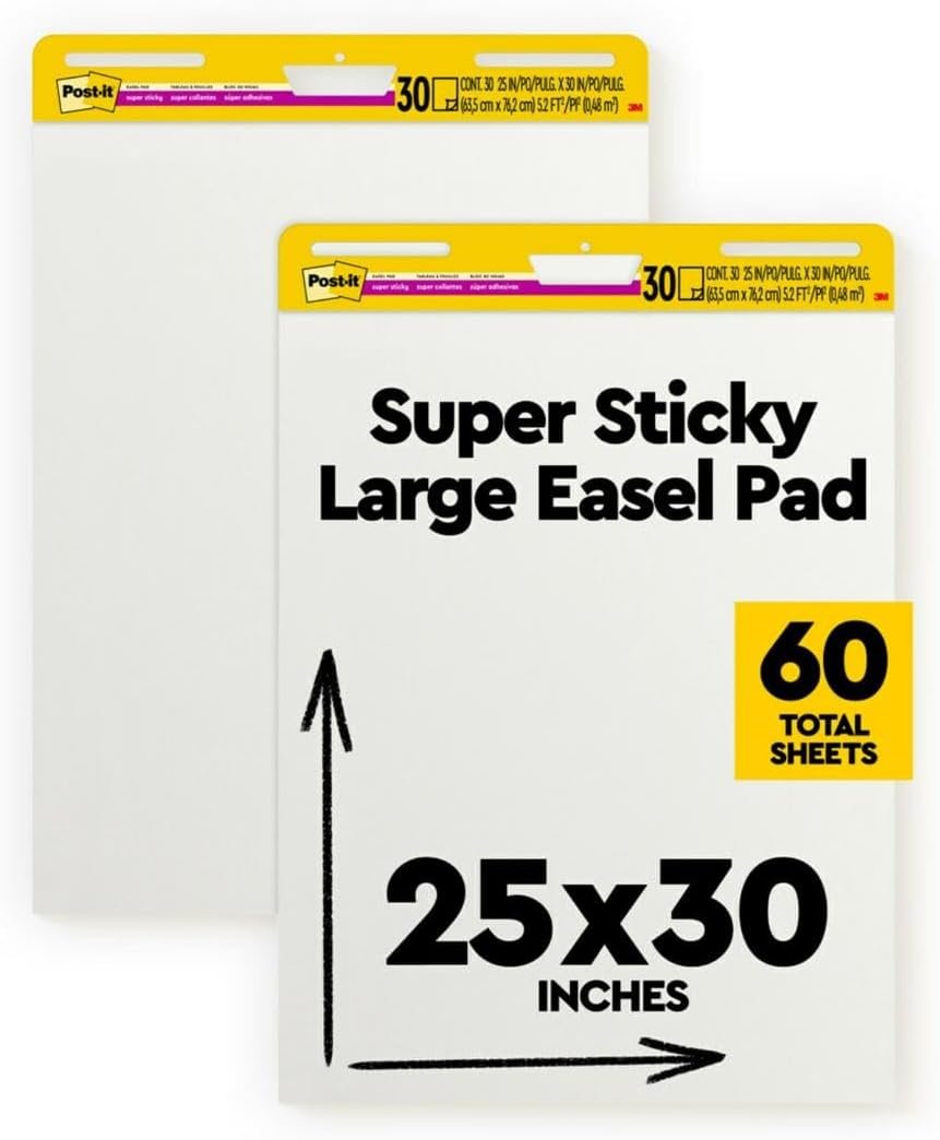 Team Collaboration Super Sticky Easel Pads