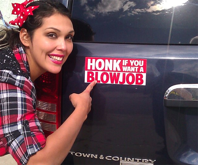 Prank Magnetic Bumper Stickers