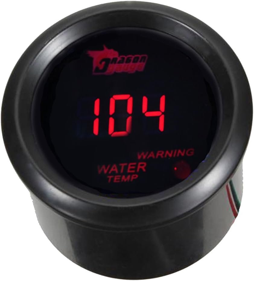 Precise Digital Car Water Temp Gauge with Red LED