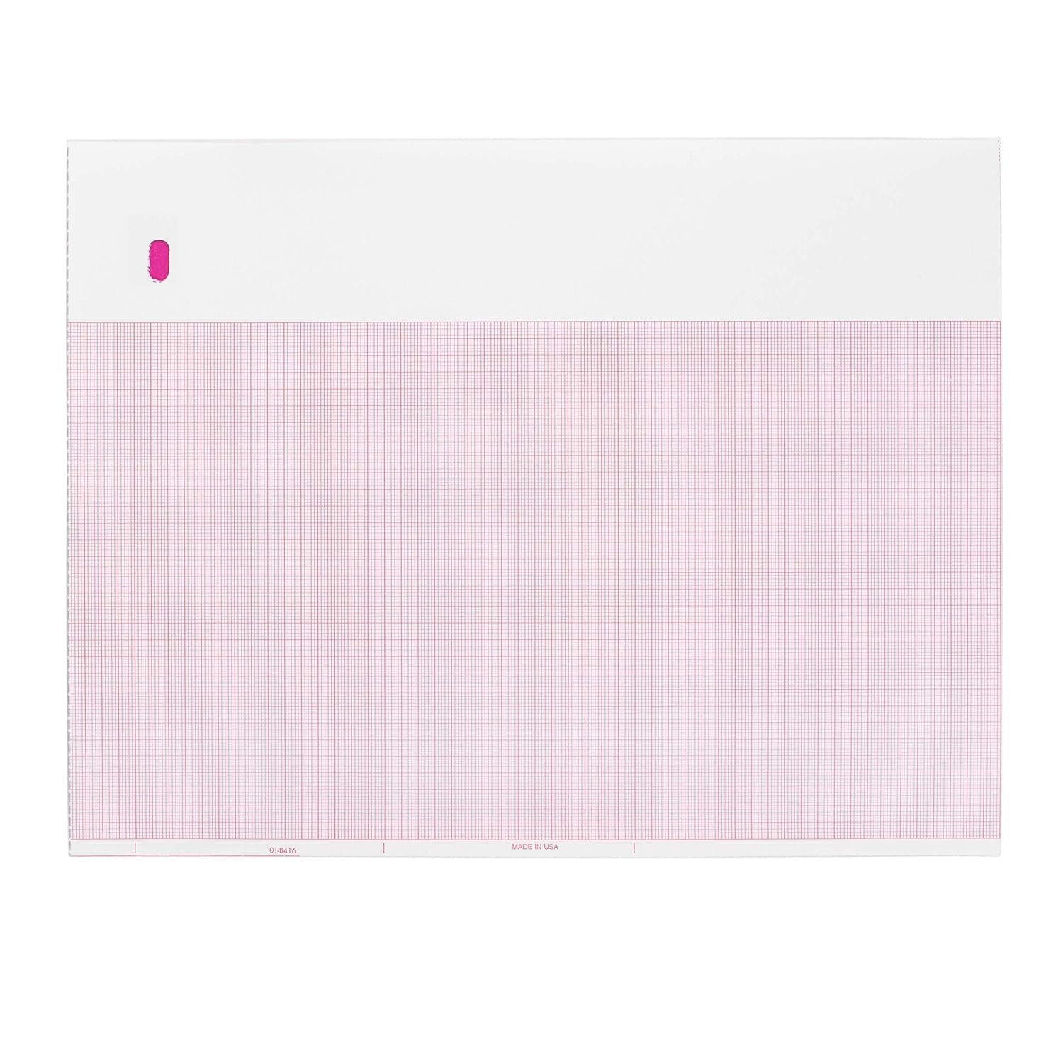 Precise Red Grid Chart Paper for GE Mac 1200