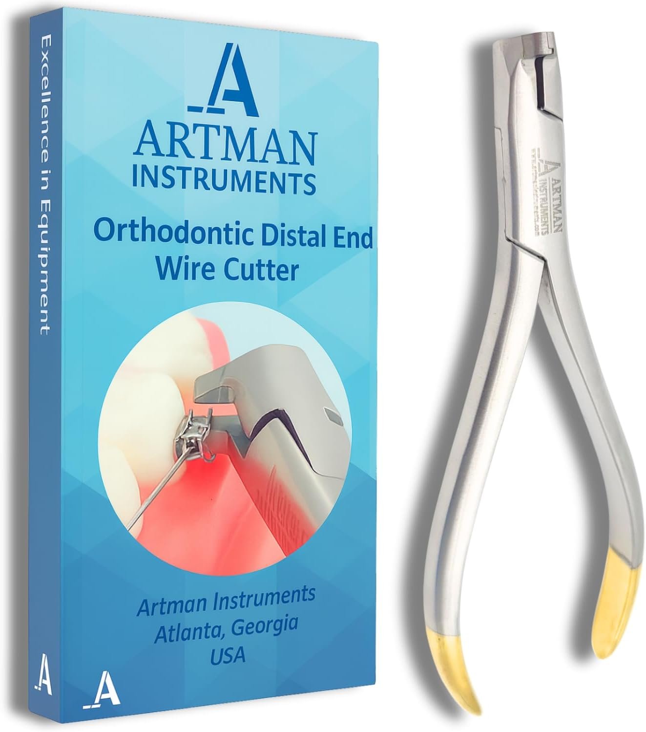 Precision Orthodontic Wire Cutter with Safety Grip