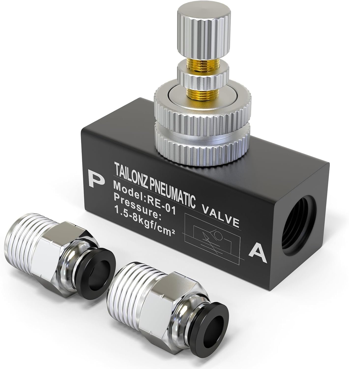 Precision Pneumatic Speed Control Valve - 1/8