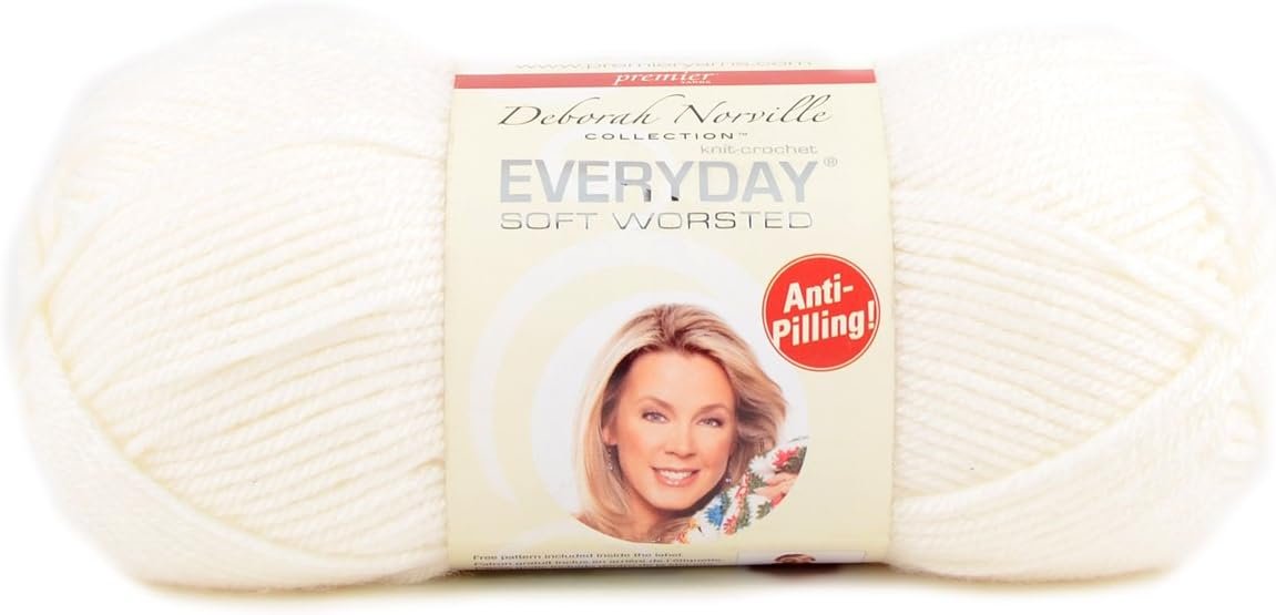 Premier Yarns Snow White Soft Worsted - Cozy Projects Last