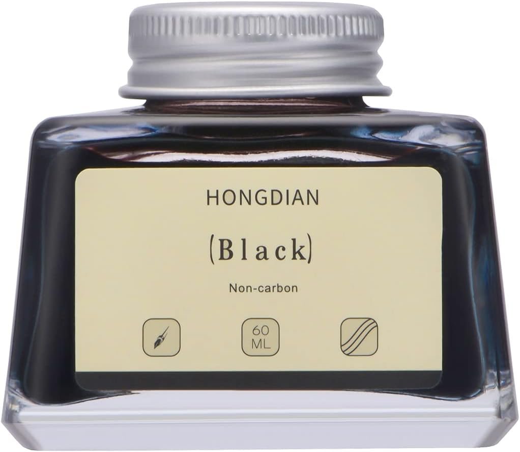 Premium Black Fountain Pen Ink – 60ml