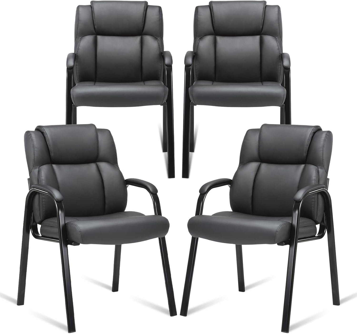 Premium Leather Guest Chairs - Comfort for Your Office Space