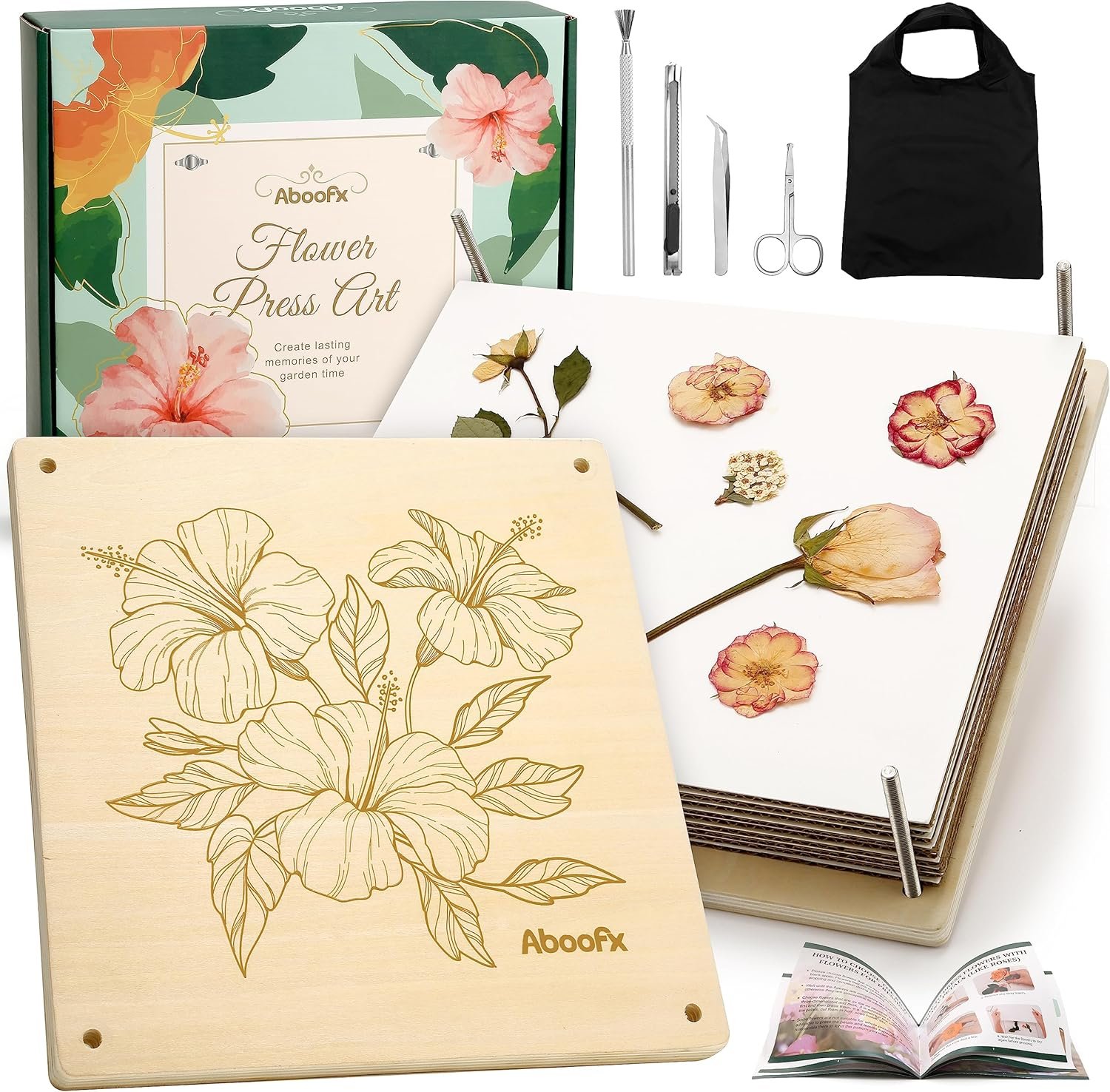 Preserve Blooms Forever: Premium Flower Press Kit