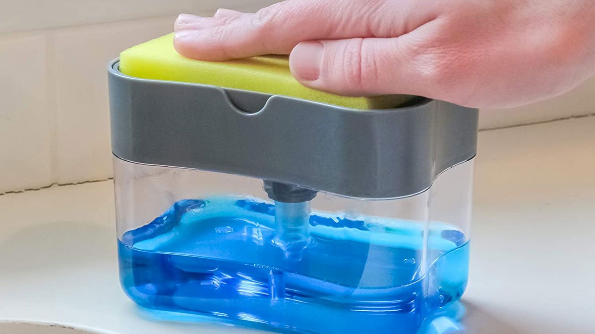 Press 'n' Suds Soap Pump & Sponge Caddy