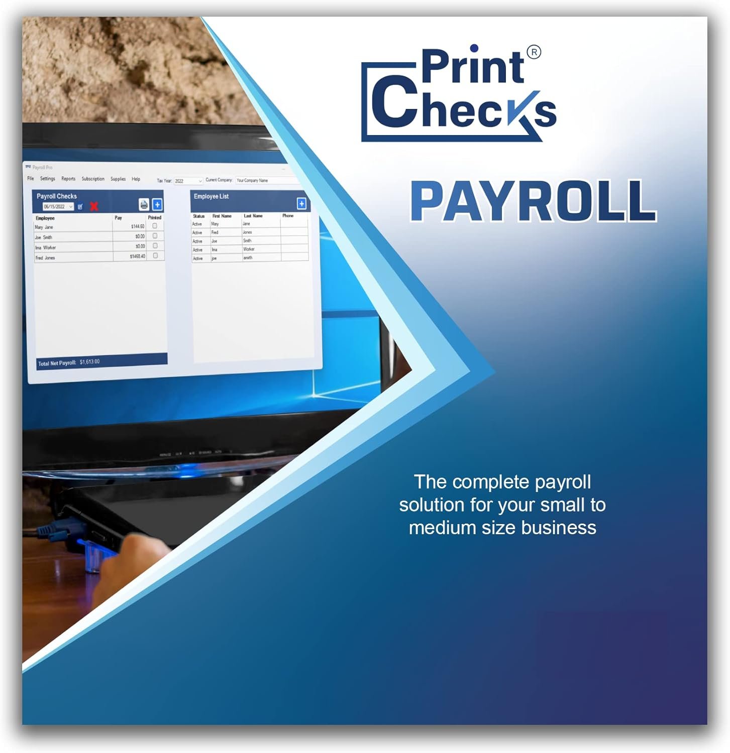 Easy Payroll Software for Small Businesses - Print Checks & File Taxes