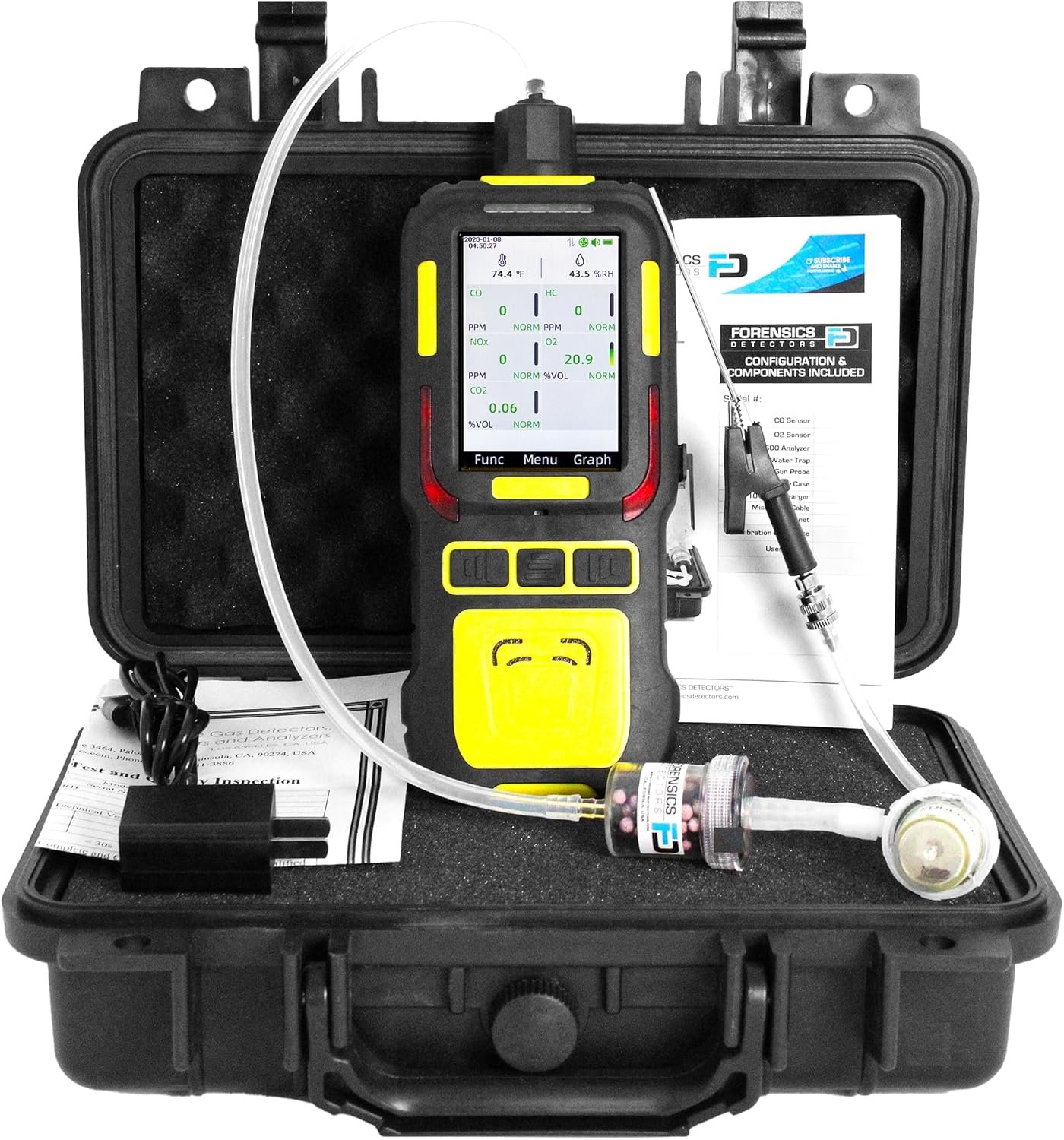 Professional 5-Gas Auto Emissions Analyzer