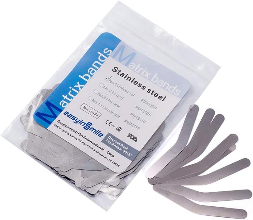 Professional Dental Matrix Bands - 144Pcs Orthodontic Set