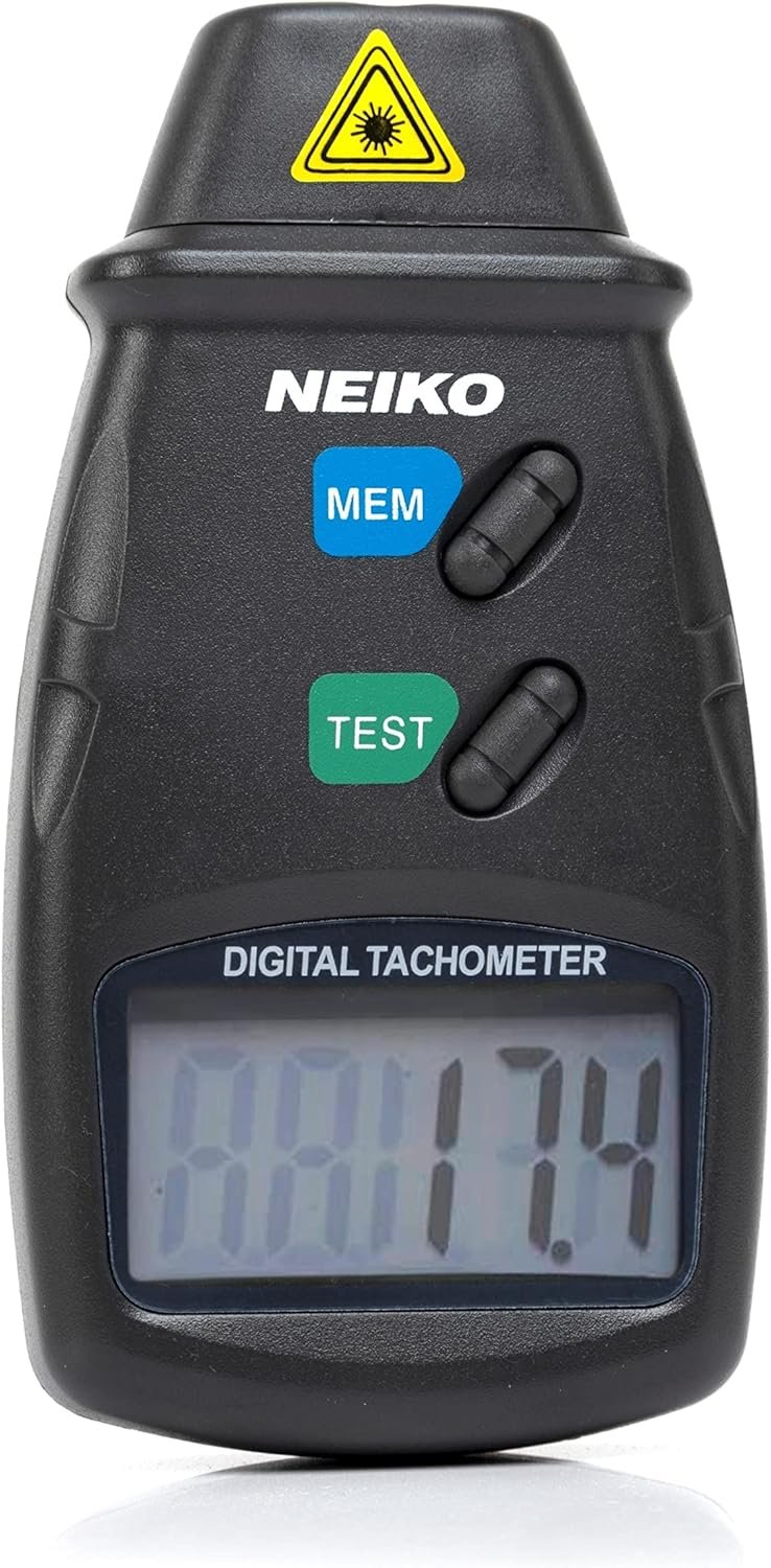 Professional Digital Tachometer - Measure RPM with Laser Precision