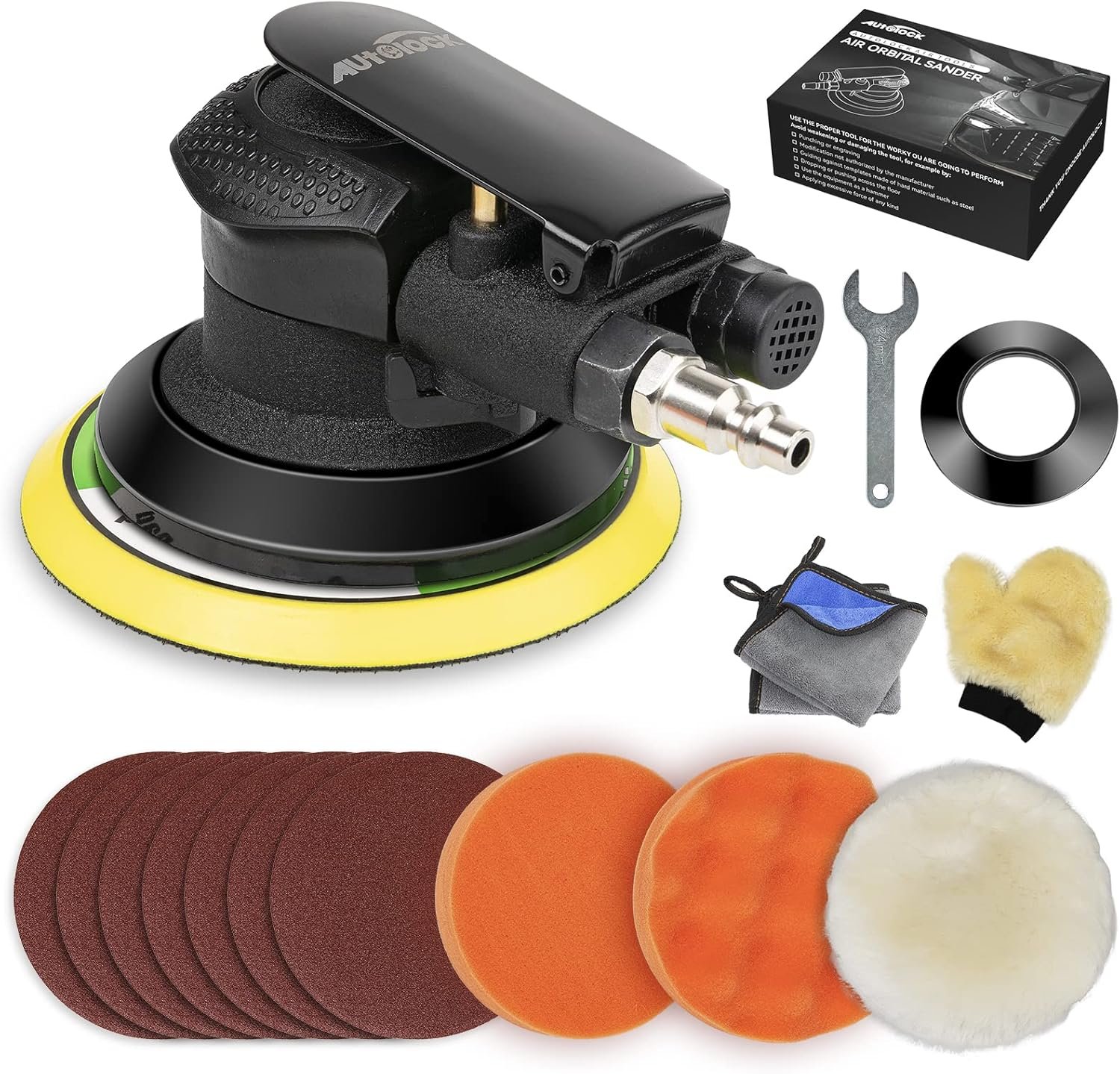 Professional-Grade Palm Sander for Auto Body & Wood Work