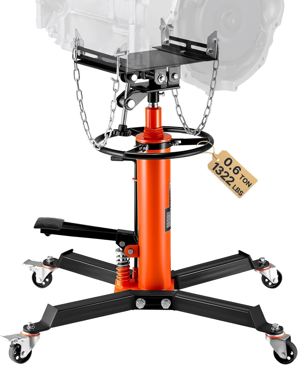 Professional Transmission Jack with 1322 LB Capacity