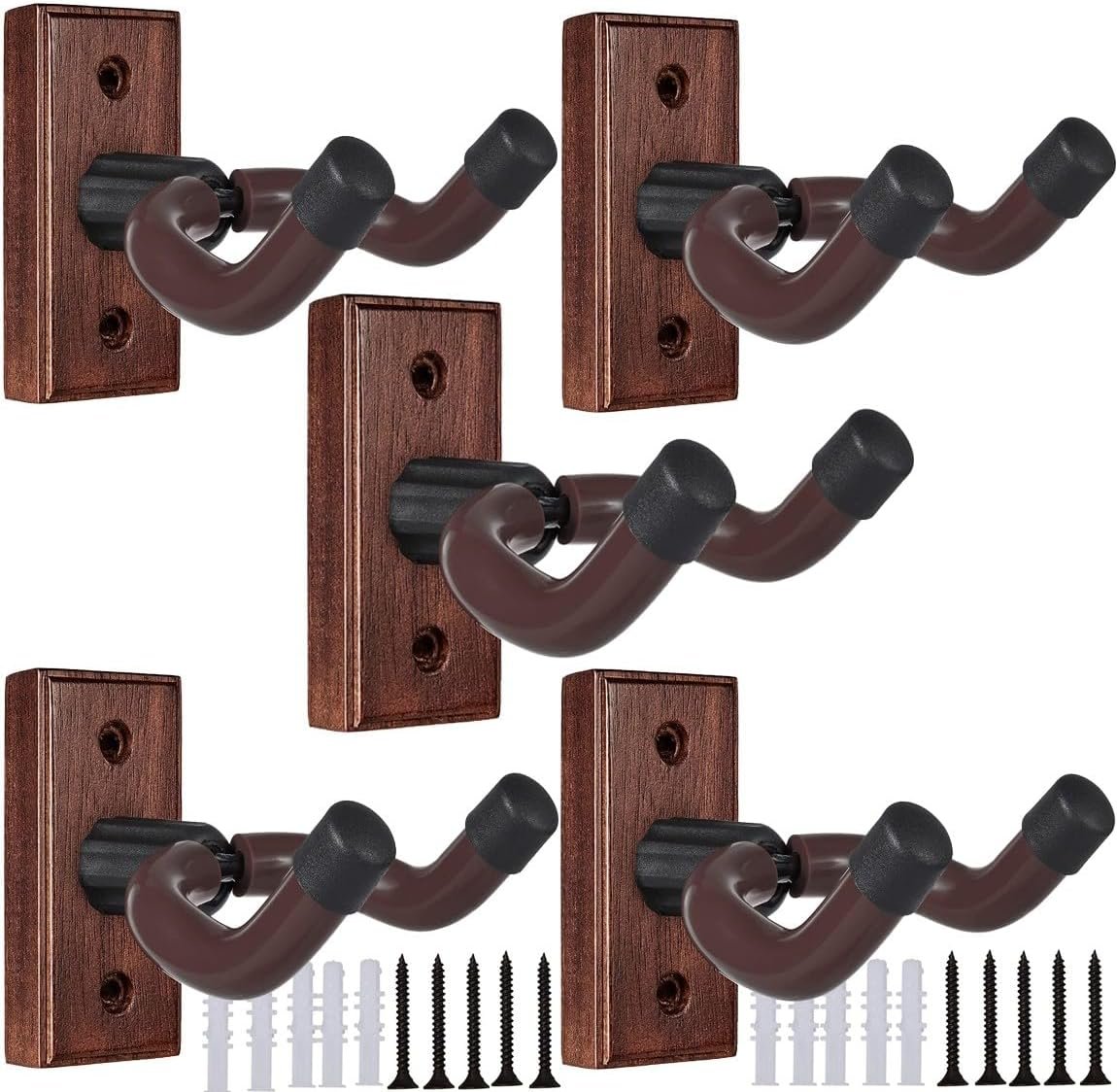 Protect & Display Your Guitar Collection: 5-Pack Wall Hangers
