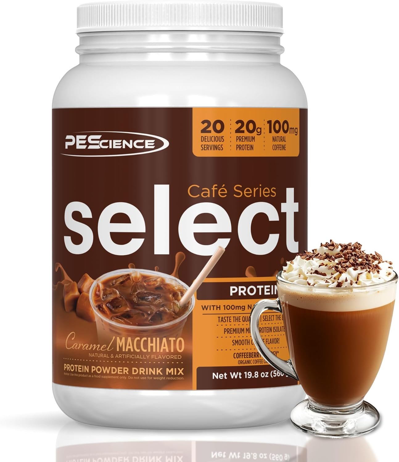 Protein Coffee Powder - 20g Protein + 100mg Caffeine