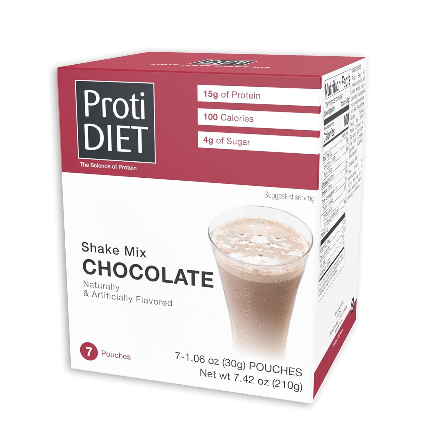 Delicious Chocolate Protein Shake - 7 Pouches Box