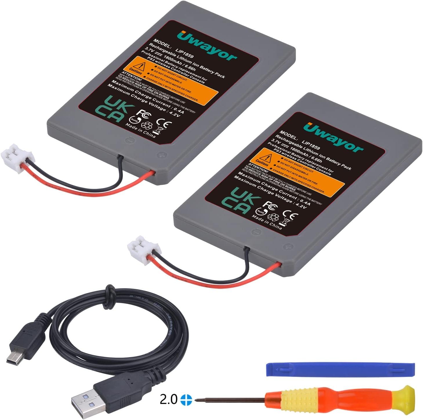 Revive PS3 Controllers: 2-Pack Battery Replacements