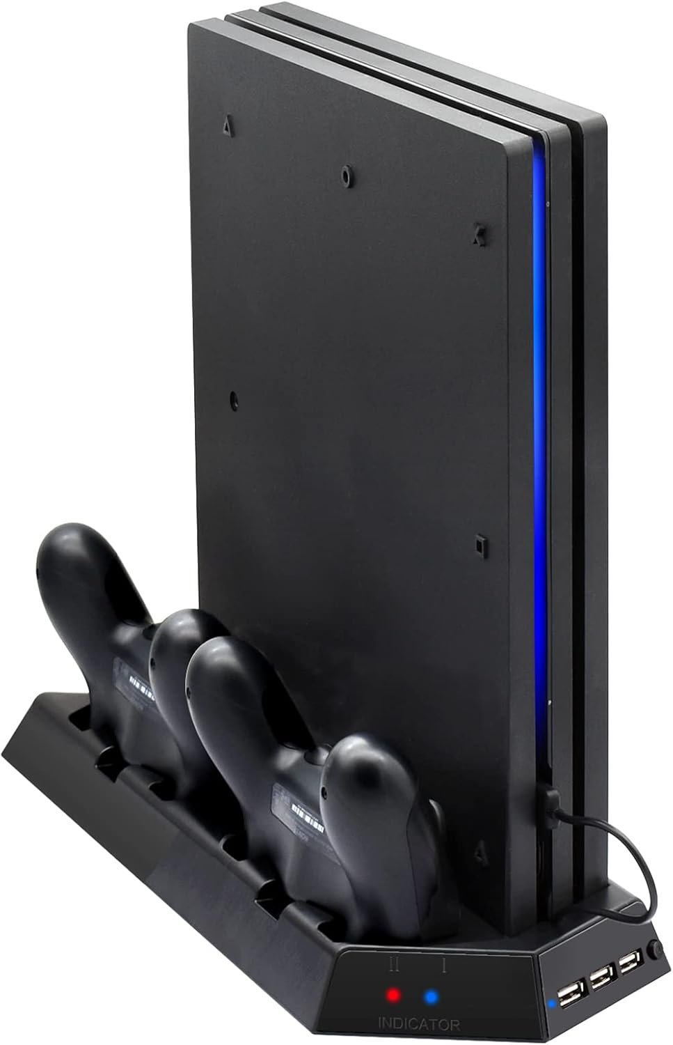 PS4 Pro Vertical Stand with Cooling & Charging