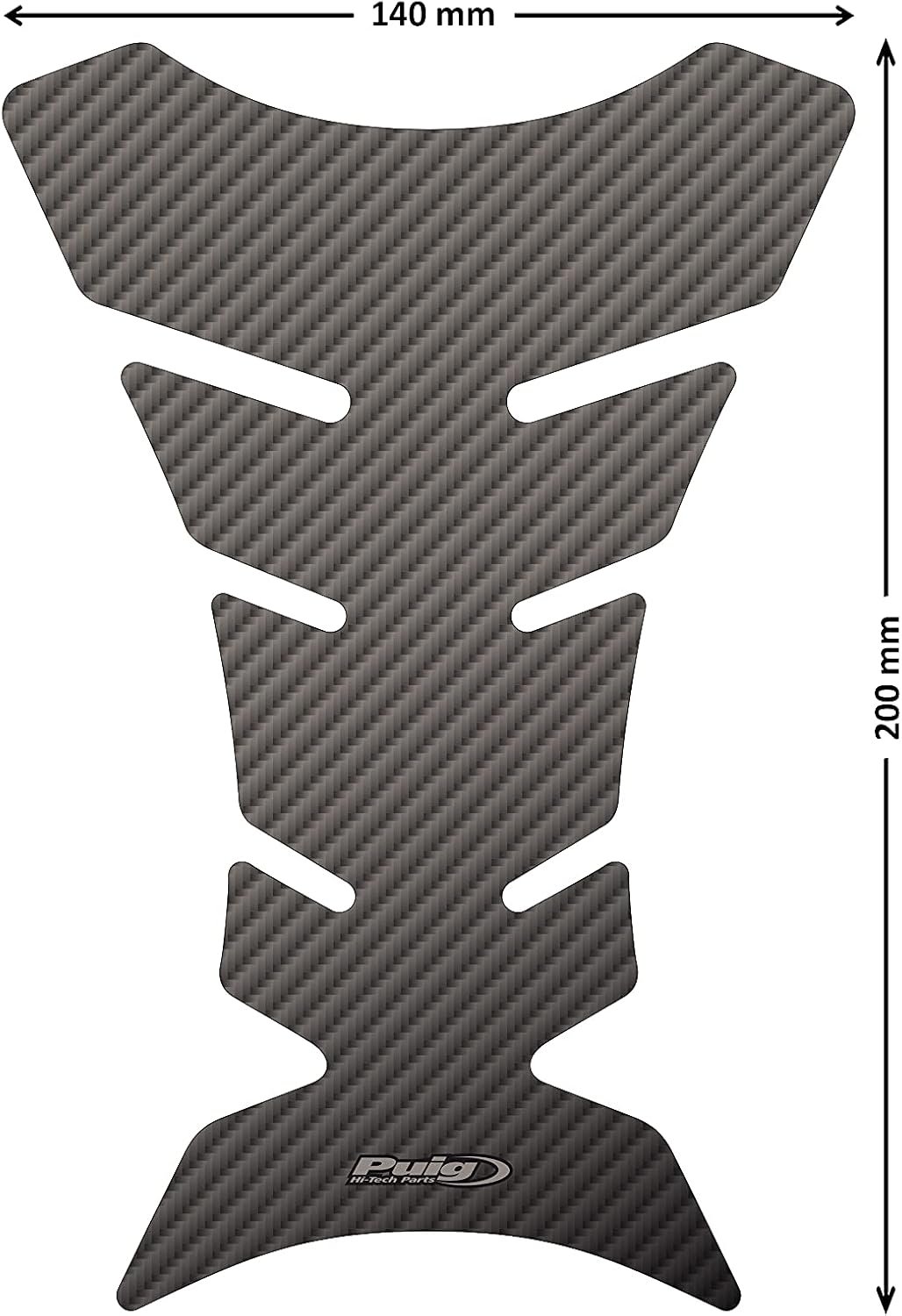 Puig Carbon Tank Pad Shields Bike from Scratches