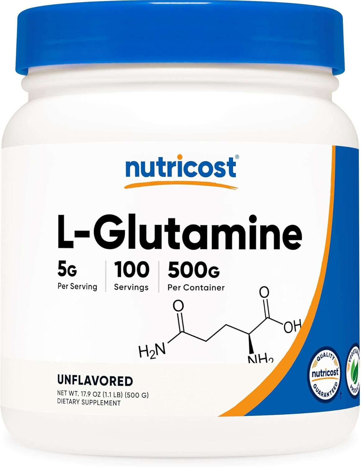 Pure L-Glutamine Powder for Muscle Recovery & Gut Health